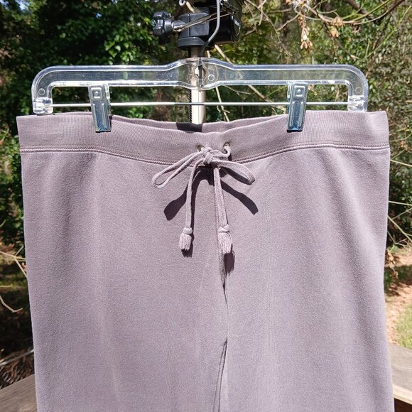 Juicy Couture Y2K Fleece Pants Silver Thread 'X' 's Tartan Plaid Butt Logo SzM - Picture 8 of 13